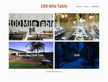 Tablet Screenshot of 100miletable.com